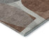 5' X 8' Rust And Gray Abstract Washable Area Rug With UV Protection