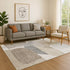 9' X 12' Taupe And Gray Abstract Washable Area Rug With UV Protection