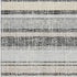 5' X 8' Black And Beige Striped Washable Area Rug With UV Protection