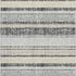 5' X 8' Black And Beige Striped Washable Area Rug With UV Protection
