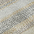 8' Gold And Beige Striped Washable Round Rug With UV Protection