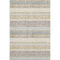 8' X 10' Gold And Beige Striped Washable Area Rug With UV Protection