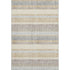 8' X 10' Gold And Beige Striped Washable Area Rug With UV Protection