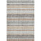5' X 8' Gray And Beige Striped Washable Area Rug With UV Protection