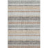 5' X 8' Gray And Beige Striped Washable Area Rug With UV Protection