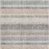 5' X 8' Gray And Beige Striped Washable Area Rug With UV Protection