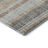 5' X 8' Gray And Beige Striped Washable Area Rug With UV Protection