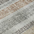 5' X 8' Gray And Beige Striped Washable Area Rug With UV Protection