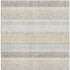 8' X 10' Ivory And Beige Striped Washable Area Rug With UV Protection