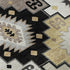 5' X 8' Black And Gray Geometric Washable Area Rug With UV Protection