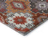 5' X 8' Rust And Lavender Geometric Washable Area Rug With UV Protection