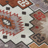 5' X 8' Rust And Lavender Geometric Washable Area Rug With UV Protection