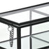 2" Black Glass Hand Painted Decorative Box
