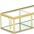 2" Gold Glass Hand Painted Decorative Box
