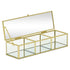 2" Gold Glass Hand Painted Decorative Box