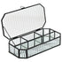 2" Black Glass Hand Painted Decorative Box