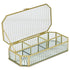 2" Gold Glass Hand Painted Decorative Box