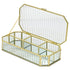 2" Gold Glass Hand Painted Decorative Box