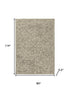 8' X 10' Brown And Tan Wool Floral Hand Tufted Area Rug