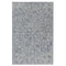 8' X 10' Blue And Ivory Wool Floral Hand Tufted Area Rug