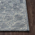 8' X 10' Blue And Ivory Wool Floral Hand Tufted Area Rug