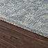 5' X 8' Blue And Ivory Wool Floral Hand Tufted Area Rug
