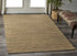 8' X 10' Natural And Tan Jute Striped Hand Woven Area Rug