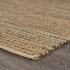 8' X 10' Natural And Tan Jute Striped Hand Woven Area Rug
