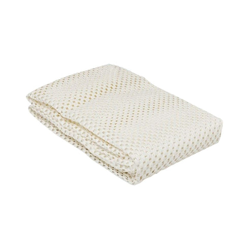 2' x 4' Ivory Waffle Weave Non Slip Rug Pad