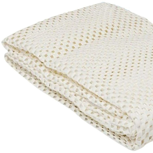 2' x 4' Ivory Waffle Weave Non Slip Rug Pad
