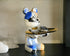 8" White And Blue Resin Statue