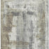 5' X 8' Beige Gray And Ivory Abstract Washable Area Rug With UV Protection