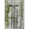 8' X 10' Olive Green Charcoal And Ivory Abstract Washable Area Rug With UV Protection