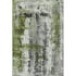 8' X 10' Olive Green Charcoal And Ivory Abstract Washable Area Rug With UV Protection