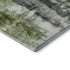 8' X 10' Olive Green Charcoal And Ivory Abstract Washable Area Rug With UV Protection