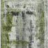 8' X 10' Olive Green Charcoal And Ivory Abstract Washable Area Rug With UV Protection
