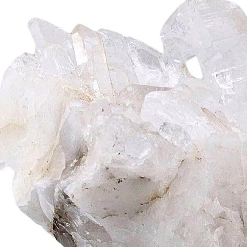 6" White Glass Crystal
