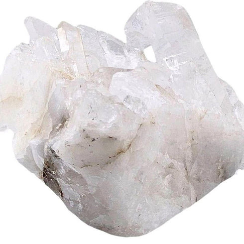 6" White Glass Crystal