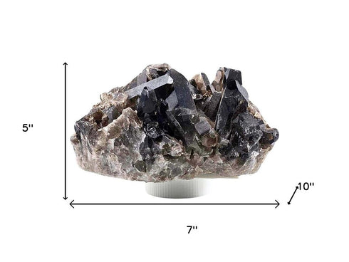 5" Black Glass Crystal