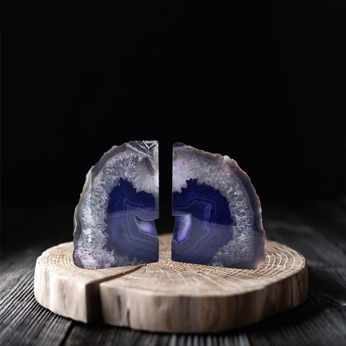 7" Purple Glass Crystal