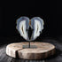 11" Gray Glass Crystal