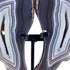 13" Gray Glass Crystal