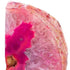 7" Pink Glass Crystal
