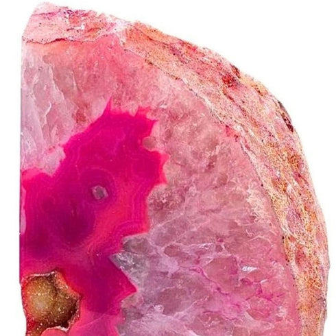 8" Pink Glass Crystal