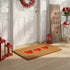 12" X 24" Brown And Red Three Hearts Outdoor Coir Door Mat