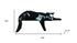 6" Black Resin Cat Hand Painted Figurine