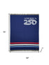 54" X 74" Red White And Blue Wool Acrylic Blend Throw Blanket