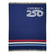 54" X 74" Red White And Blue Wool Acrylic Blend Throw Blanket