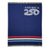 54" X 74" Red White And Blue Wool Acrylic Blend Throw Blanket