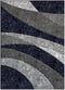 Modern Abstract Wave 3D Carved Stitched Area Rug